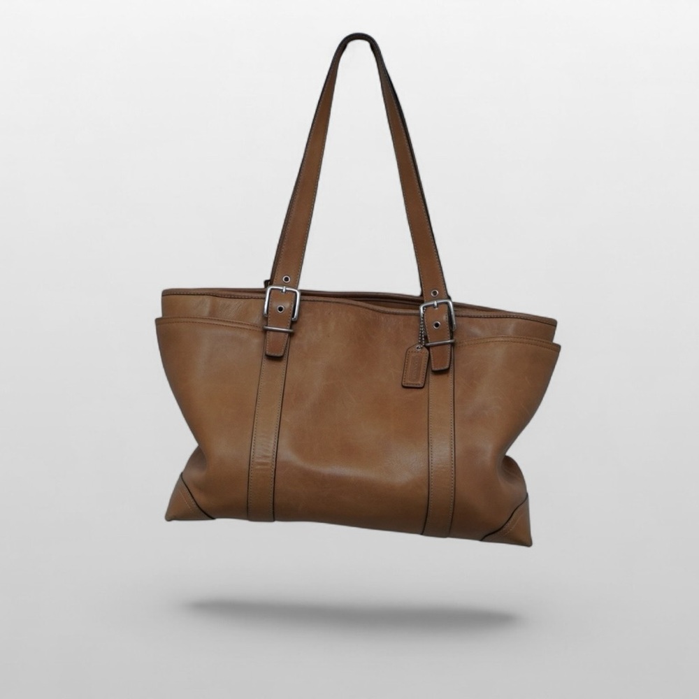 Vintage Coach Camel Leather Shoulder Bag